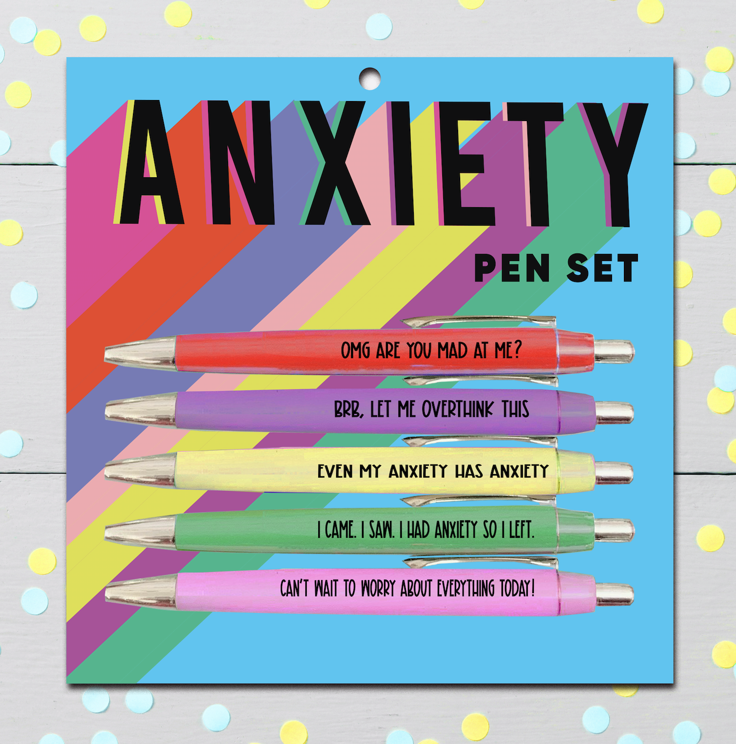 OVERTHINKING 3 PACK PEN SET