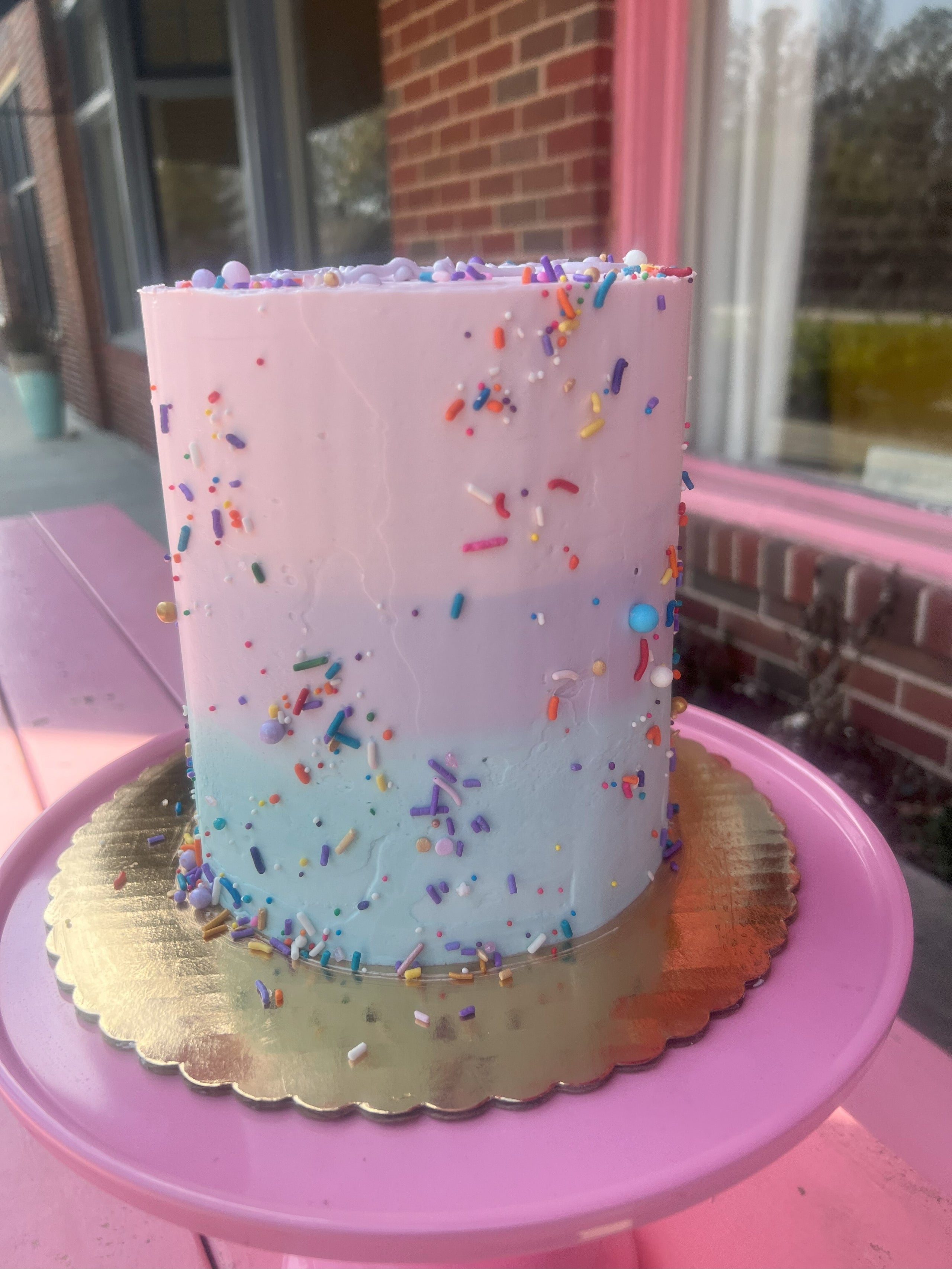 Rainbow Sprinkle Cake | Lenox Cupcakes